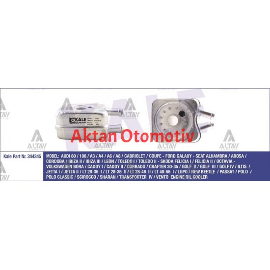 YAĞ SOĞUTUCUSU TRANSPORTER T4 / LT35 / GOLF / A3 / A4 / CRAFTER 97= ACV-AGR-ALH-ANJ-AVR-BJK 2.5 TDİ CONTALI